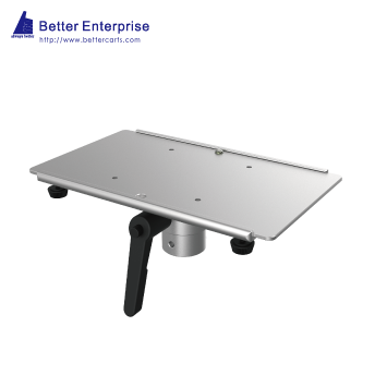 Angle Adjustable Monitor / Instrument Holder with Slide-in Mounting Plate